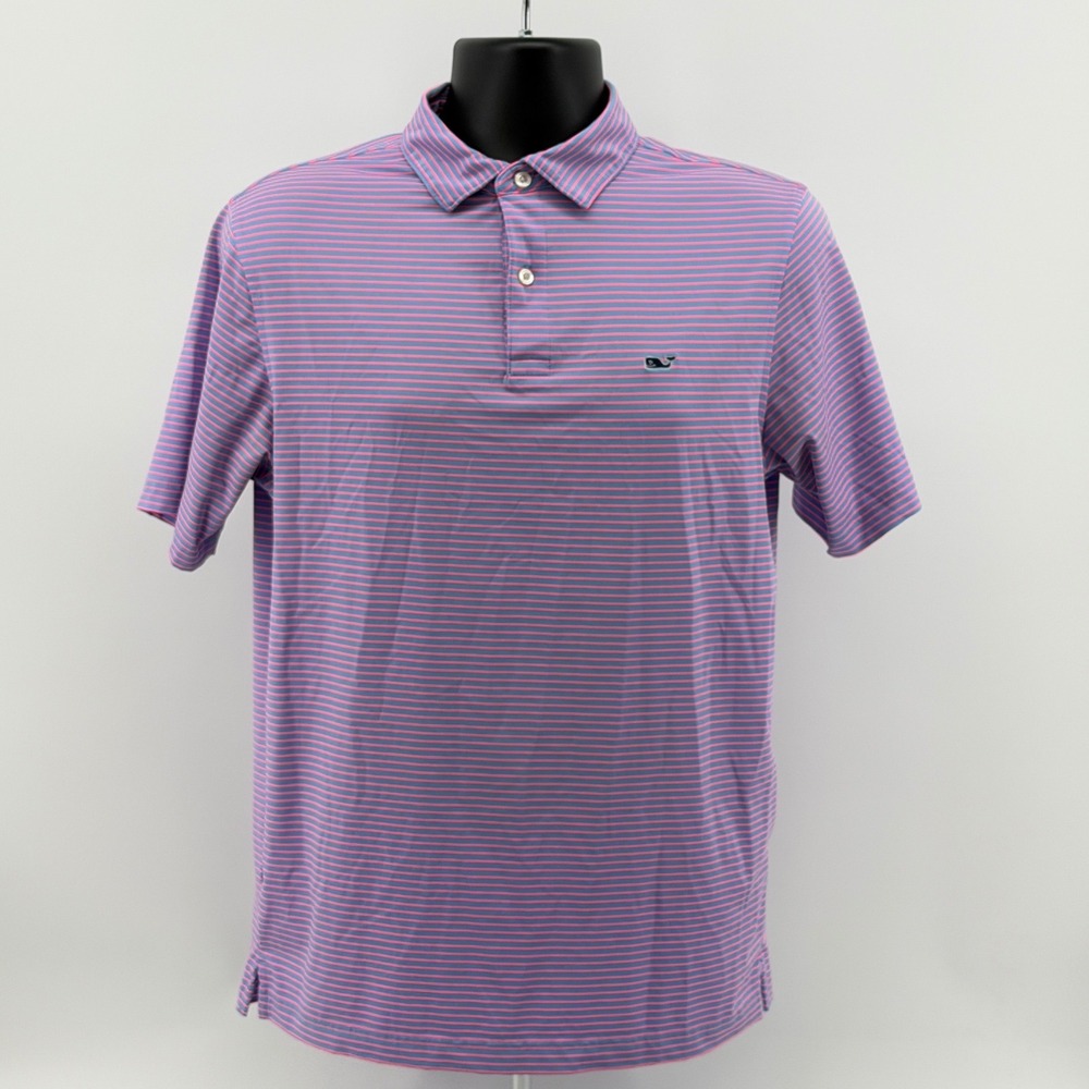 Vineyard Vines Performance Polo Men S Striped Short Sleeve Golf Casual